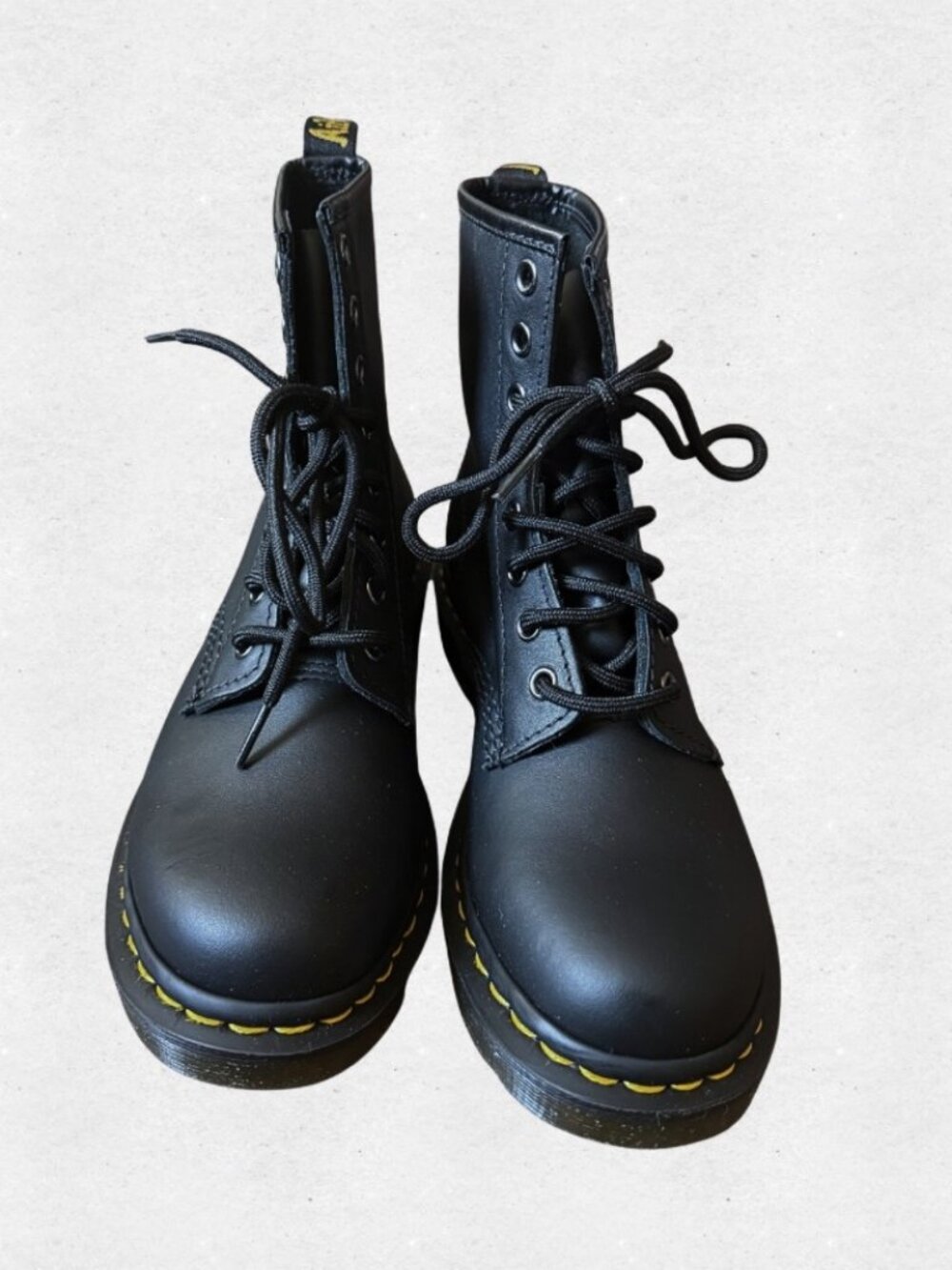 NWT Dr Martens 1460 Women's Nappa Leather Lace Up Black Combat Boots Size 7 Goth